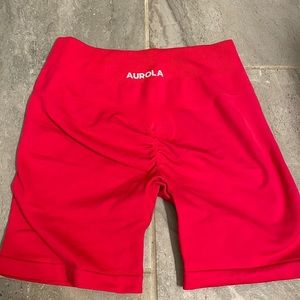 Aurola (Alphalete inspired) pink biker shorts